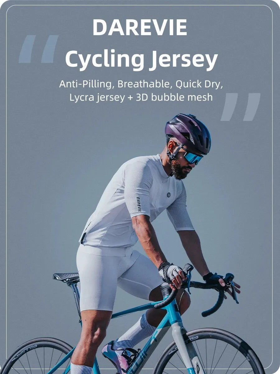 DAREVIE Cycling Jersey 2023 Fashion Women Cycling Jersey SPF 50 Man Bike Jersey High Quality Breathable Cycling Shirt MTB Road