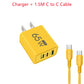 65W Lightning 3-Port Adapter - Charging Box/Plug (1 USB-A Port, 2 USB-C Ports)