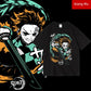 Tanjirou Kimetsu No Yaiba Half-Sleeve Neutral Periphery Top