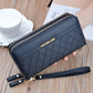 Simple Pu Leather Wallet for Women Tassel Coin Purse Card Holder Designer Women's Wallet Double Zipper Female Clutch Money Bags