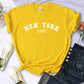 New York 199X Personality Letter T Shirt Womens Fashion Brand Short Sleeve Casual Comfortable Tee Shirtsport Summer T-Shirts