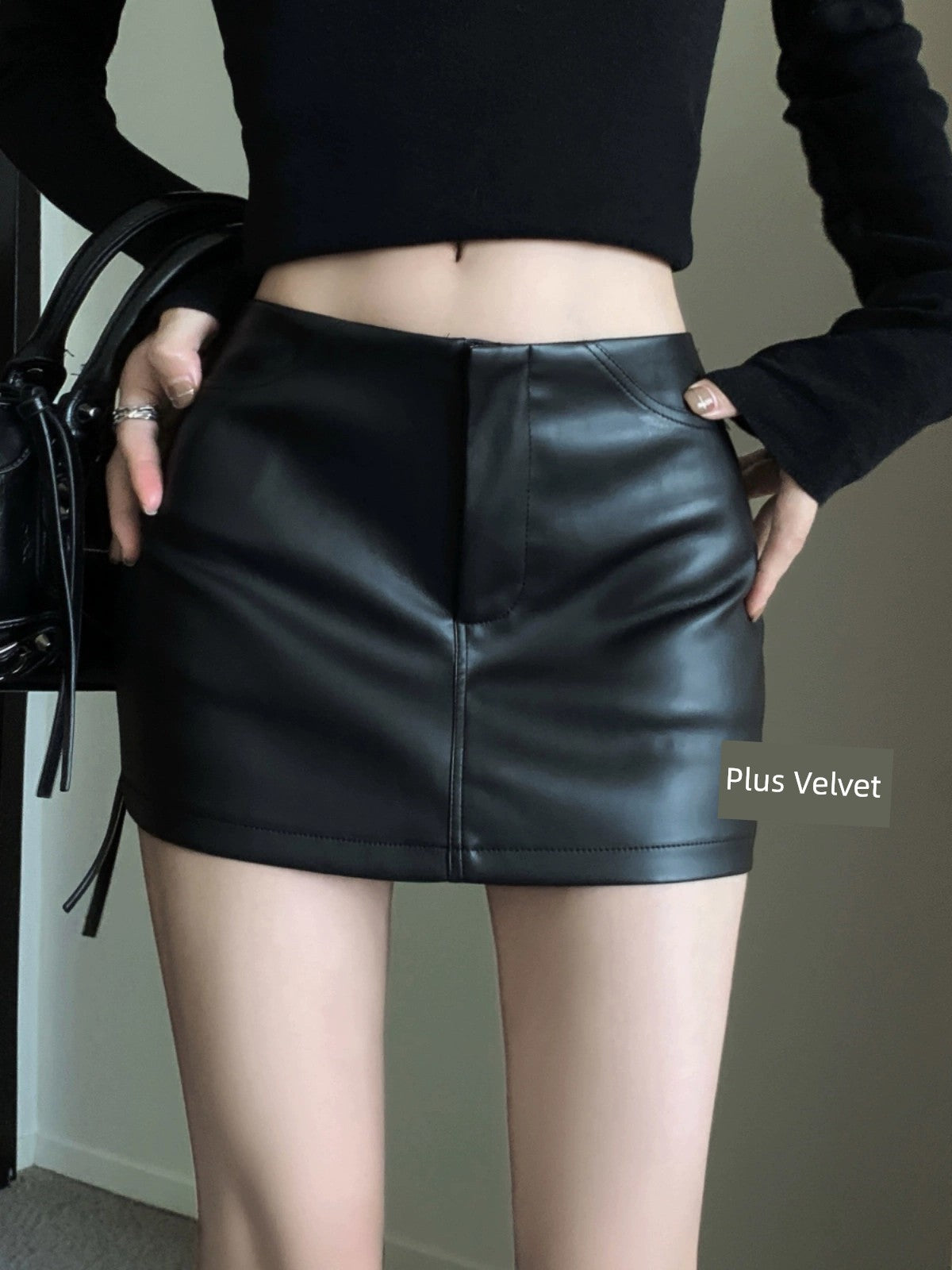 Small Black Spring Sexy Sheath Skirt