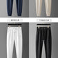 Light Luxury High end Letter Embroidered Men's Casual Pants 2024 Summer New Silk Smooth Breathable Fashion Brand Sports Pants