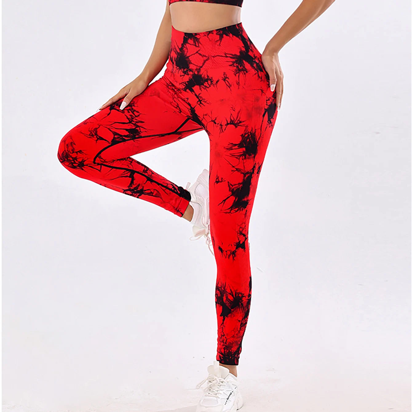 New Tie Dye Yoga Pants Sport Leggings Women Seamless High Waist Push Up Woman Tights Fitness Workout Leggins Gym Clothing