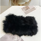 1PC Autumn and Winter New Real Rabbit Hair Band Hair Hoop Women's Warm Fur Fur Hat Vintage Wide Edge Plush Headband Warm Hat