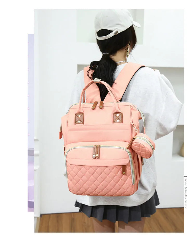 Fashion Mummy Baby Diaper Bag Backpack with USB New for Travel Baby Care Custom Baby Bag for Mom Travel Backpack Bag