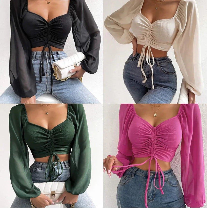 Everyday Loose-Fit Cropped Blouse