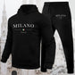 MILANO - All Grey Letter-Print Set - Men's