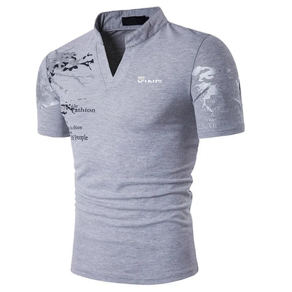 Men's Graphic-Print Polo T-Shirt