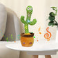 Talking Cactus Toy Dancing Cactus Baby Toy with Lighting Singing Mimicking Cactus Baby Toys Repeat What You Say Cactus Record