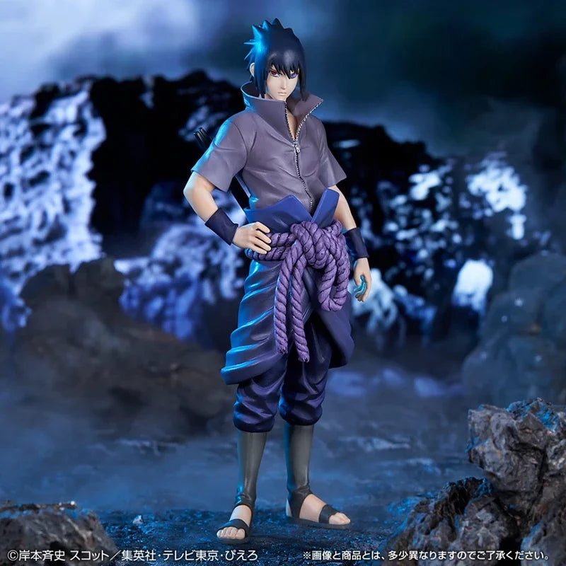 20cm Bandai Naruto Anime Figure Shippuden Uchiha Sasuke Hatake Kakashi Namikaze Minato Action Figure Collection Model Toys Gifts