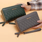 Simple Pu Leather Wallet for Women Tassel Coin Purse Card Holder Designer Women's Wallet Double Zipper Female Clutch Money Bags