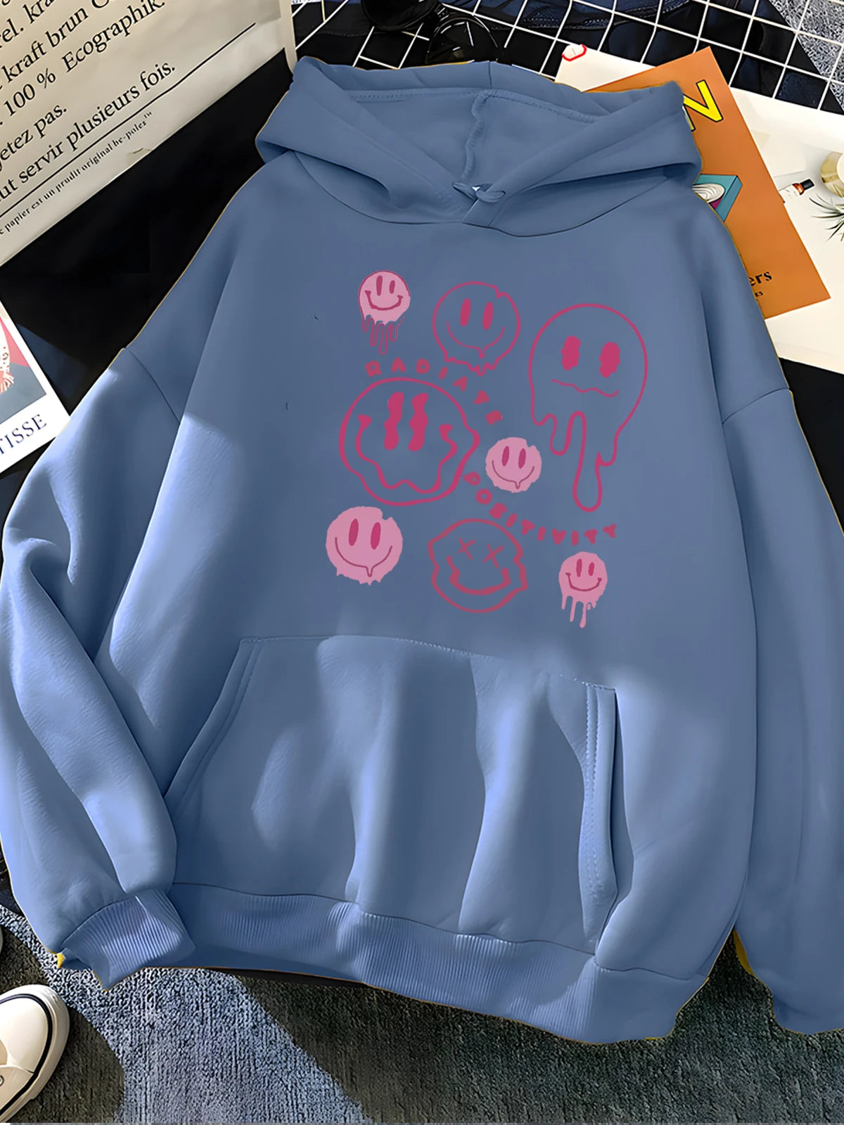 Y2K Drip Ghost Hoodie - Women's