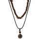 Men's Mali Necklace - 2pc Wooden/Stone Necklaces