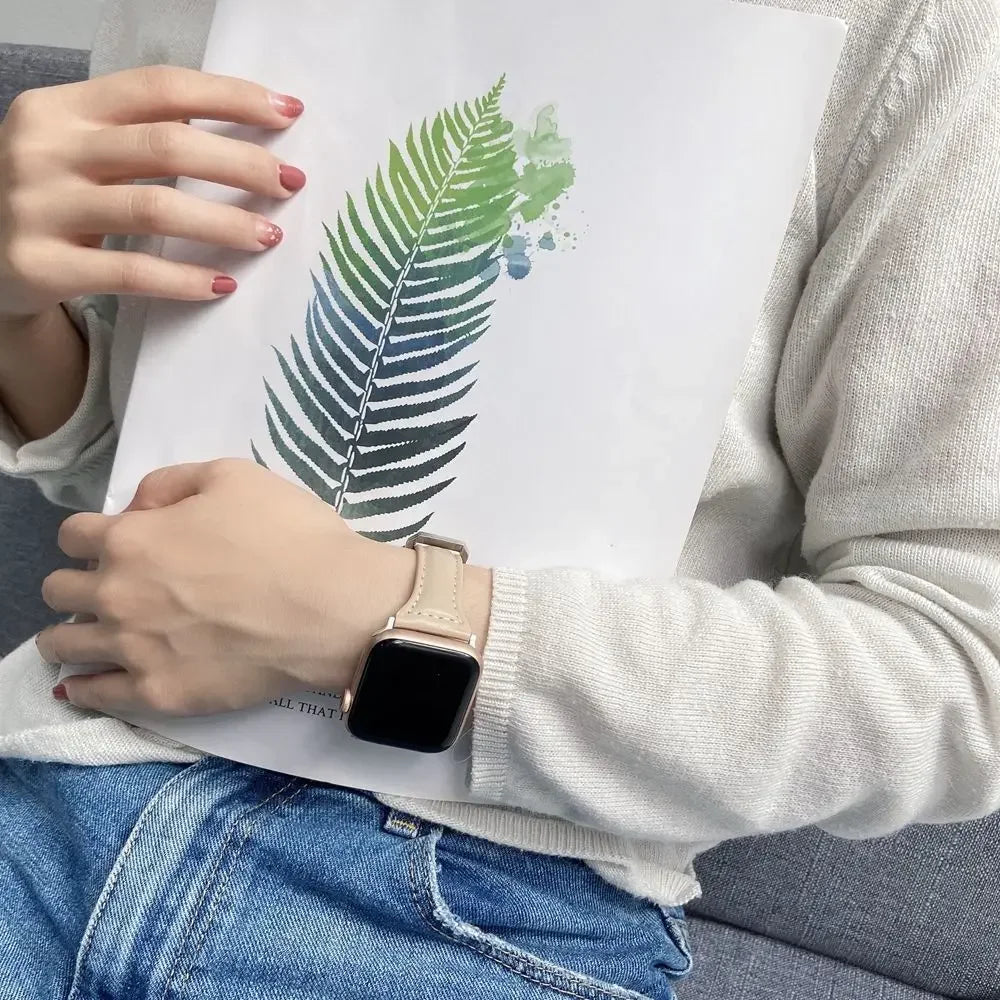 Apple Watch - Slim Leather Band