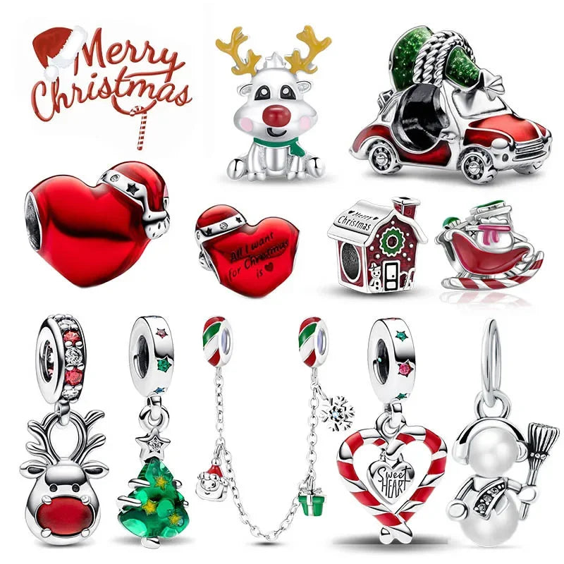 Mali Charms: Christmas Set - Snowflake & Hat