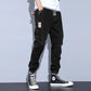 2024 New Men's Jeans Spring And Autumn Trend Washed Elastic Waist Harlan Pants Nine-Minute Casual Pants 90s Vintage Clothes