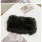 1PC Autumn and Winter New Real Rabbit Hair Band Hair Hoop Women's Warm Fur Fur Hat Vintage Wide Edge Plush Headband Warm Hat