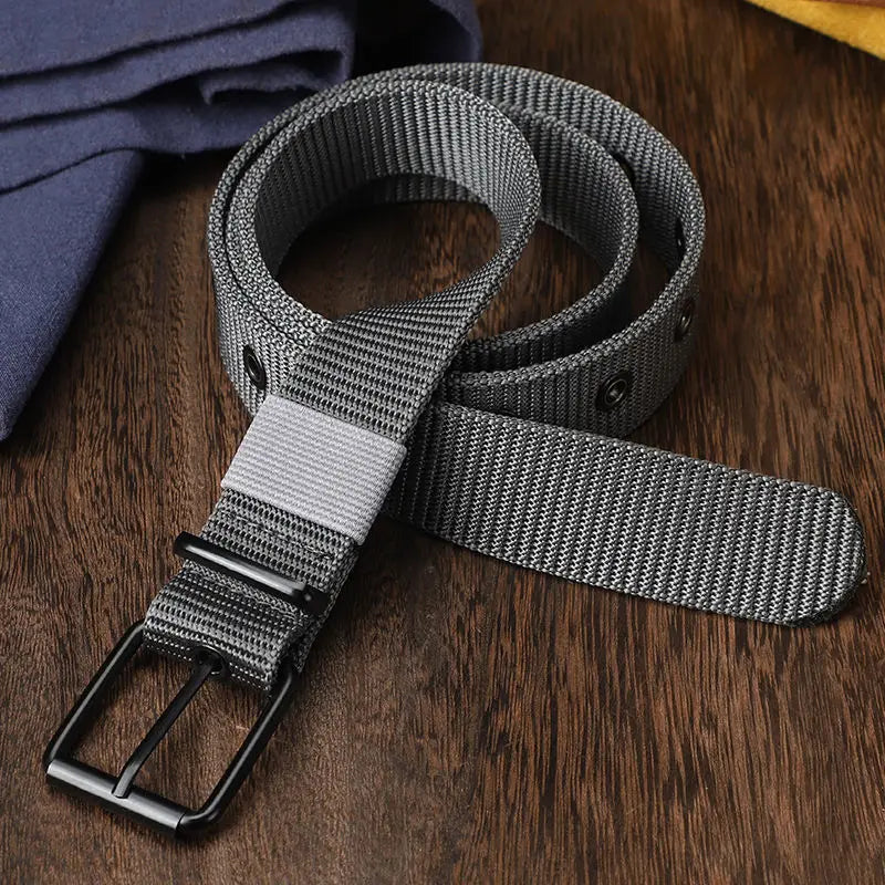 Men Belts Canvas Nylon Webbing Tactical Belt Fashion Casual Designer Unisex Belts High Quality Sports Strap HB061