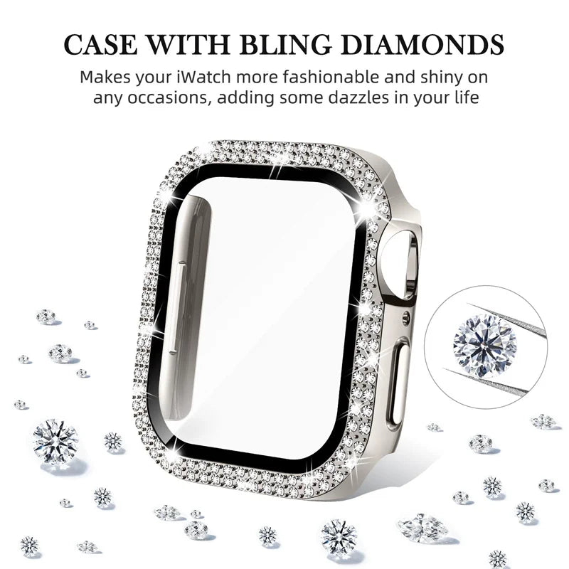 Apple Watch Sparkling Case + Glass Cover