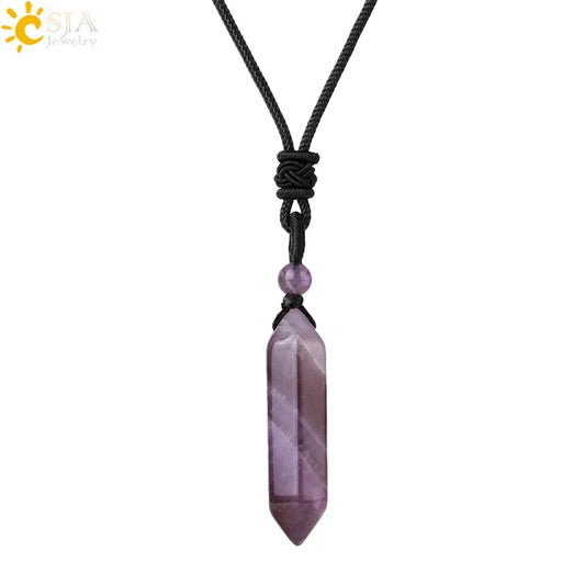 Men's Mali Necklace - Polished Stone Wolf-Shark Tooth