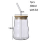 Mali Cups - Striped Exotic Mason Jar Cup w/ Lid & Straw