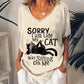 Retro Women's T Shirt Anime Cat Graphic Girl Clothes Summer V-neck Short Sleeve Tees Female Harajuku Streetwear Oversized Blouse