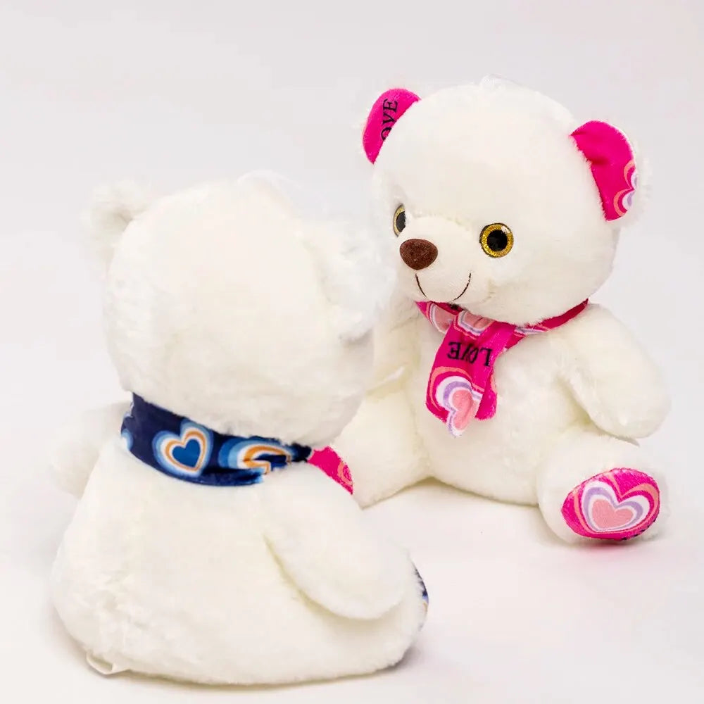 Cute Bear Plush Toy 20cm Stuffed Animals Teddy Bear with Scarf Soft Doll Kids Toys Birthday Gift