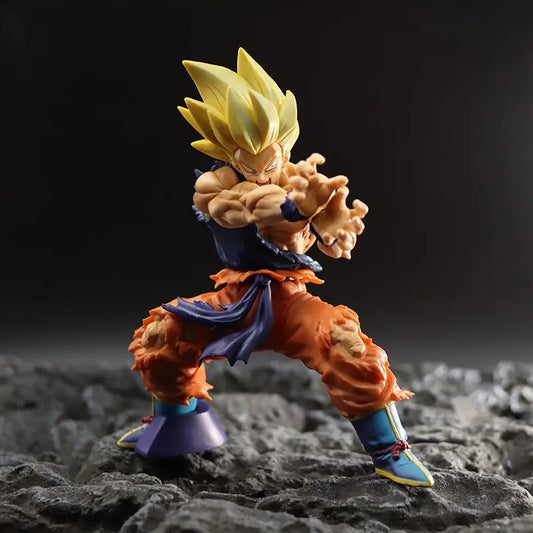 Dragon Ball Z Son Goku Anime Figure Battle Damage Shockwave Manga Statue Pvc Action Figurine Collectible Model Doll Toys