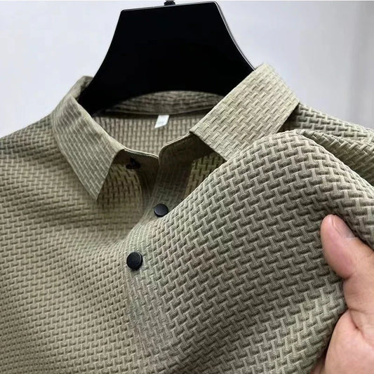 Men's Business Casual Breathable Polo