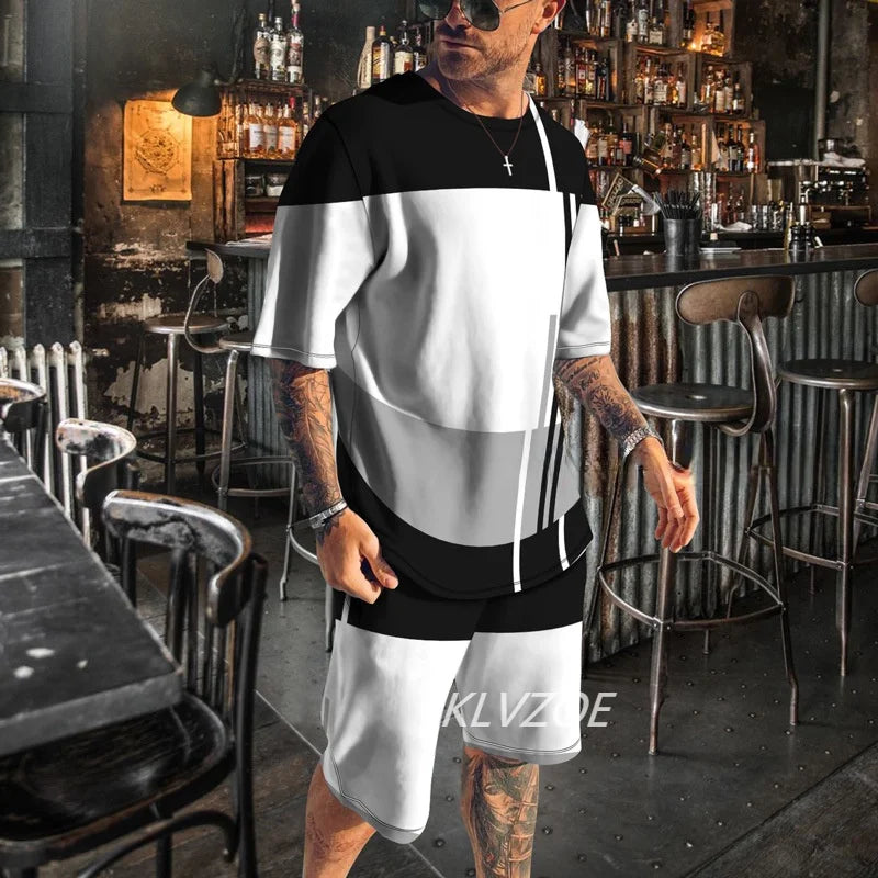 Fast Fashion - 2pc Shirt & Shorts Set - Men's