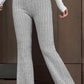 Pure Color High Waist Flared Pants