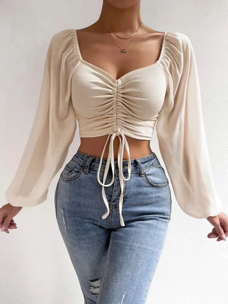 Everyday Loose-Fit Cropped Blouse