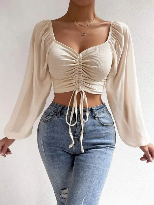 Everyday Loose-Fit Cropped Blouse