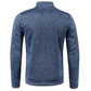 Autumn Winter Men's Zipper Knit Long Sleeves Thin Cashmere Fashion Top Sweater Coat