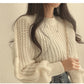 Loose Vintage Harajuku Lantern Long Sleeve Women Sweater Korean Autumn Winter Knitwear Soft Warm Tops Chic Solid Femme Sweater