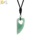 Men's Mali Necklace - Polished Stone Wolf-Shark Tooth