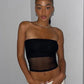 Y2K Sexy Sleeveless Mesh Crop Top