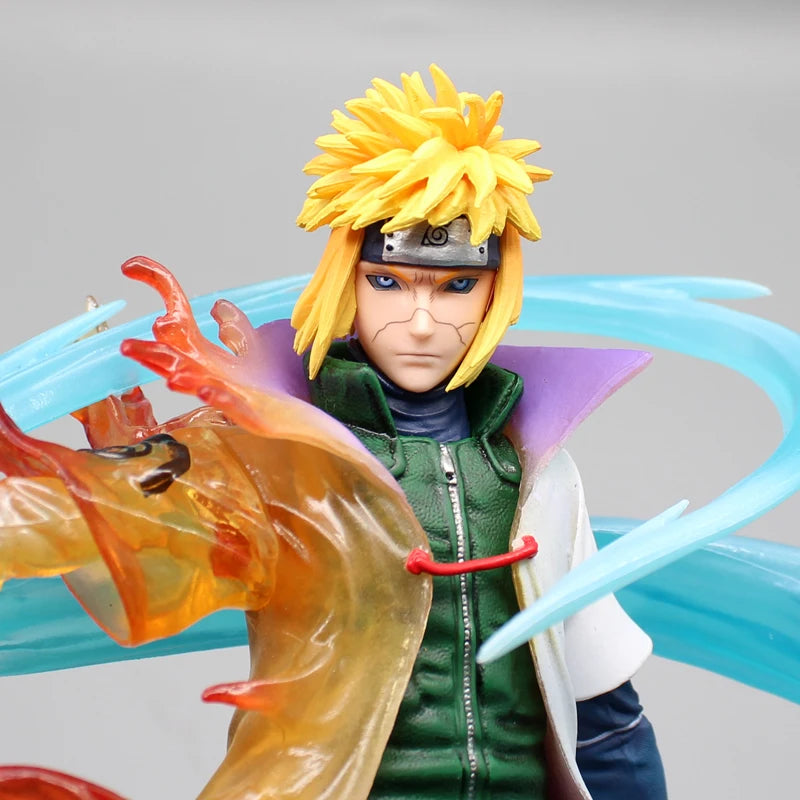 26cm Naruto Figures Namikaze Minato Anime Figures Gk Pvc Statue Action Figurine Rasengan Desk Decoration Model Kids Toys Gift