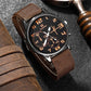 4Pcs Set Luxury Watches Men Black Sports Big Dial Watch Leather Band Watches Bracelet Set Mens Business Quartz Wrist Watch Clock