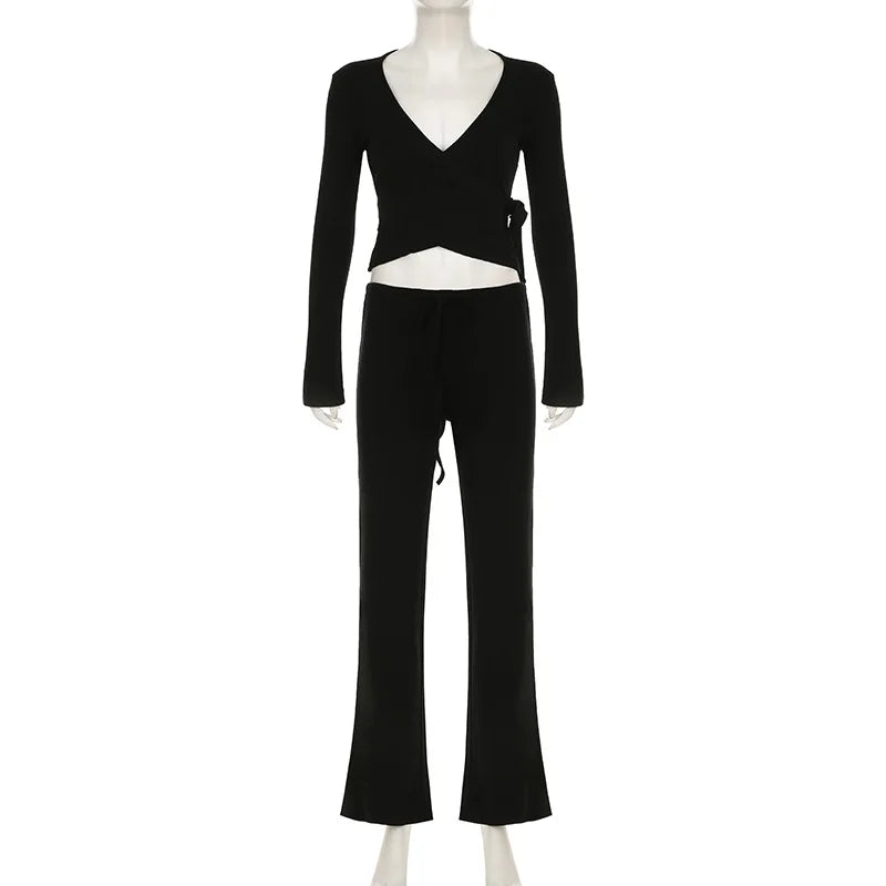 Malinova Autumn - High Waist 2pc Drawstring Set