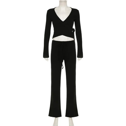Malinova Autumn - High Waist 2pc Drawstring Set