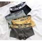 10Pcs/Men's Underwear Fashion Underwear High Stretch Boxer Shorts Breathable Soft Men's Shorts Comfortable Plus SizeL-4XL