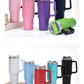 40oz 1200ML High Quality Insulated Tumbler with Handle Straw Double Wall Thermal Iced Travel Cup Coffee Cup Perfect Gift