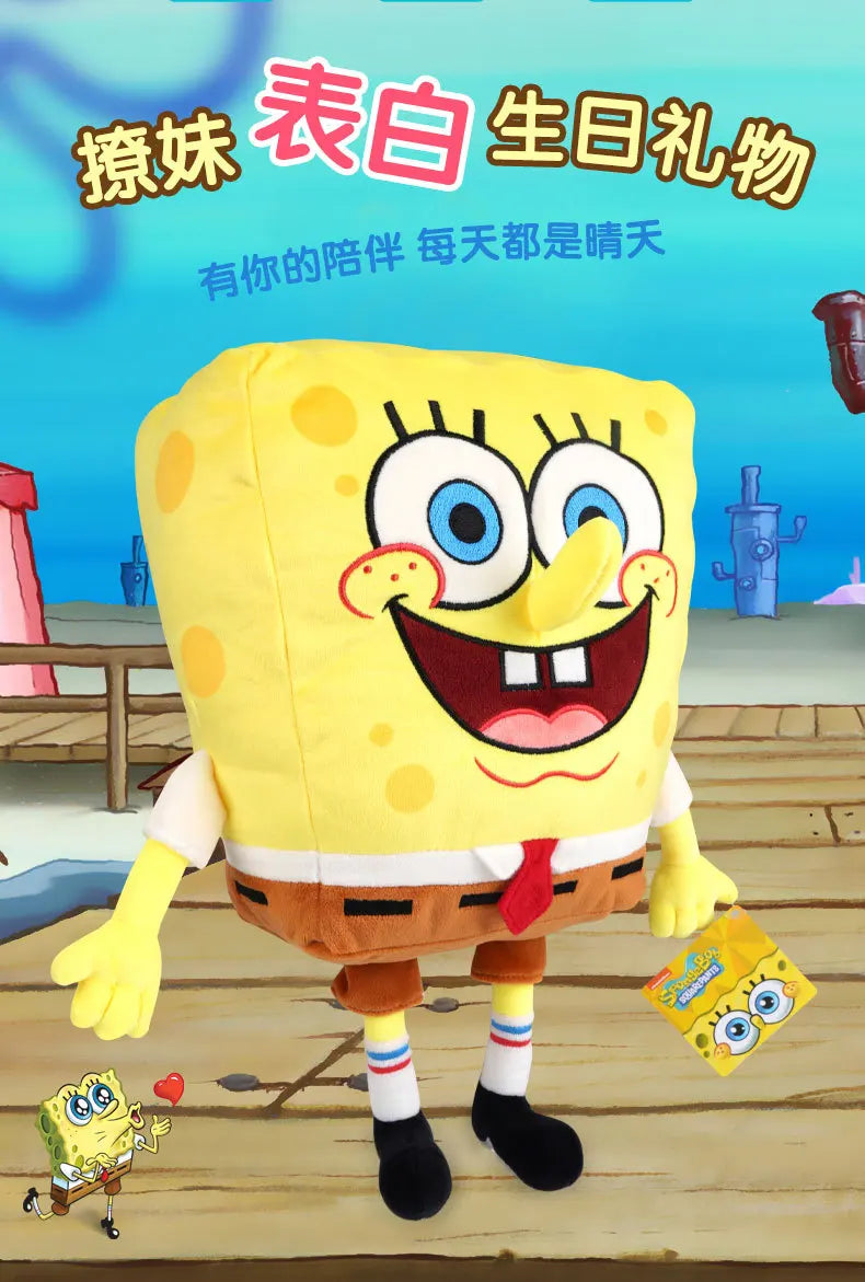 22-40Cm 100% Genuine Spongebob Patrick Star Kawaii Cartoon Animal Plush Toy Stuffed Doll Cartoon Soft Kids Toys Birthday Gift