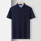 Men's Fitted Short Sleeve Casual Embroidered Polo