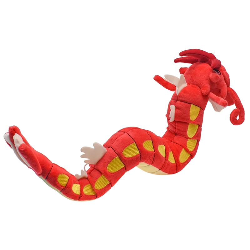 Shiny Gyarados Plush Toys Stuffed Animal Charizard Game for Collectible Gift,Soft Plushies Cartoon Character 23 Inch Red