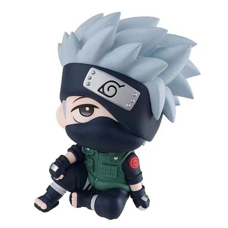 9cm Naruto Anime Figure Naruto Kakashi Action Figure Q Version Kawaii Sasuke Itachi Figurine Car Decoration Collection Model Toy