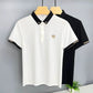 Brand high-end hot diamond embroidered POLO shirt short sleeve men's top summer youth Korean version trend casual Paul T-shirt