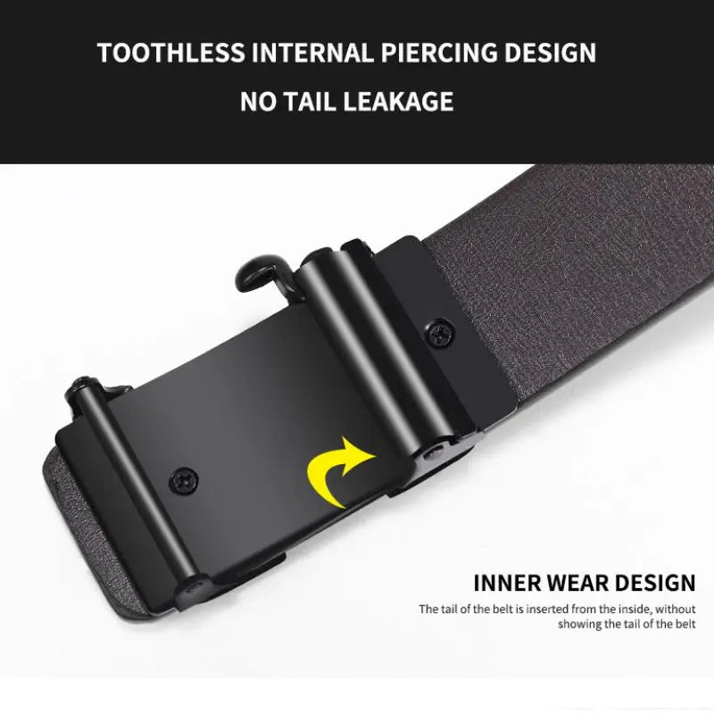 New product Belt men's high quality toothless automatic buckle Casual men belt men's business fashion Belt